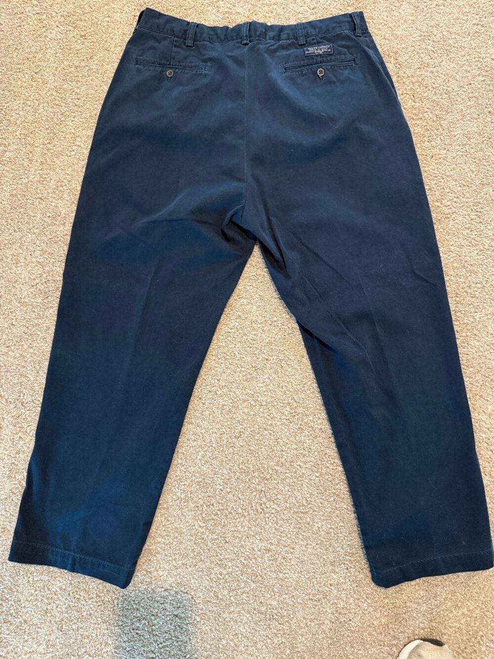 Ralph Lauren Men's Cotton‎ Polo Chino Pant Classic Fit Navy Pants 36x 32